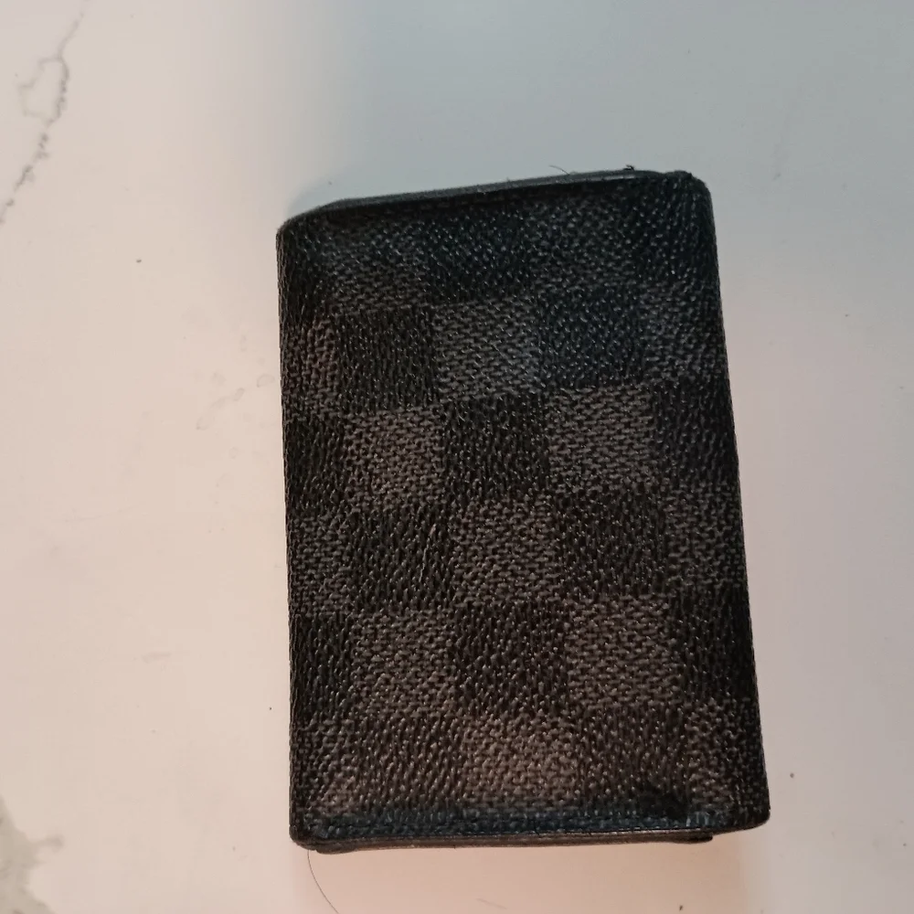 Auth Louis Vuitton Damier Graphite Multicle 6 Key Holder Case
